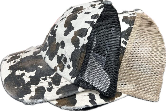 TC Crazy Hair Don't Care on Cowhide in Black or Tan - Image 3