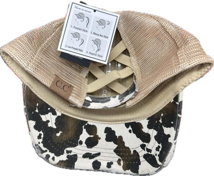 TC Crazy Hair Don't Care on Cowhide in Black or Tan - Image 2
