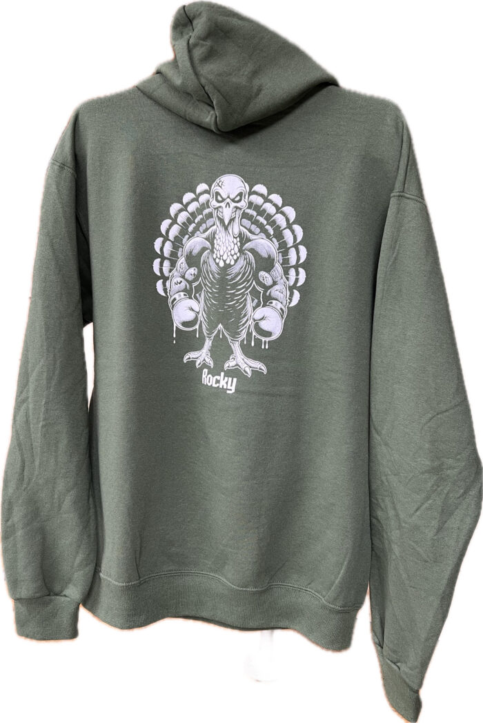 Green Cotton Hoodie (Rocky) - Image 2